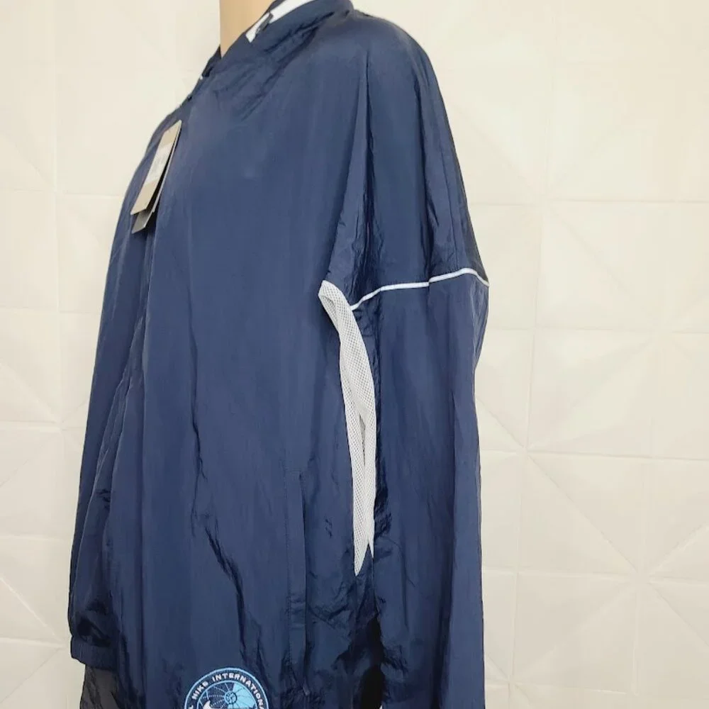 Nike Men's Navy Chaussures Long Sleeve Sports Full Zip Bomber Jacket Size‎ XXL